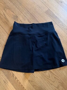 Vuori Black Athletic Skort with High Waist